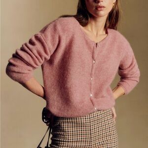 Sézane Gaspard Cardigan in Rosewood